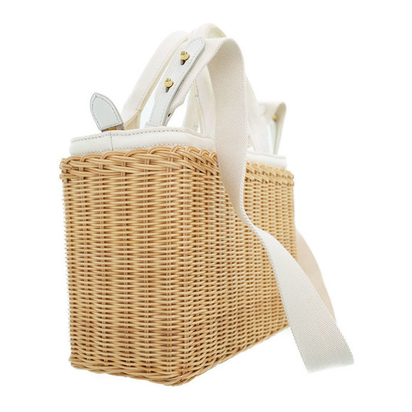 Prada 2WAY Bag Wicker Basket - Picture 1 of 9